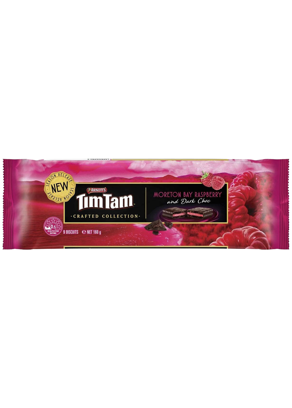 Arnott's Tim Tam Moreton Bay Raspberry and Dark Choco 160g