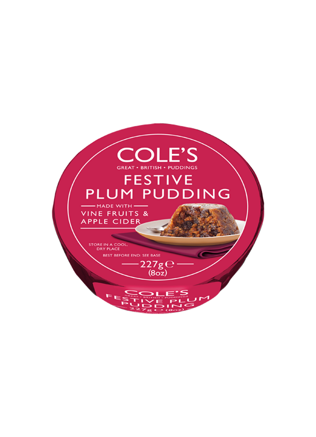 Cole's Festive plum Pudding 227g