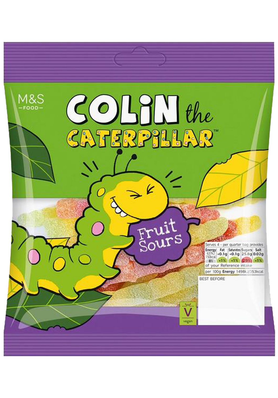Colin the Caterpillar Fruit Sours 170g