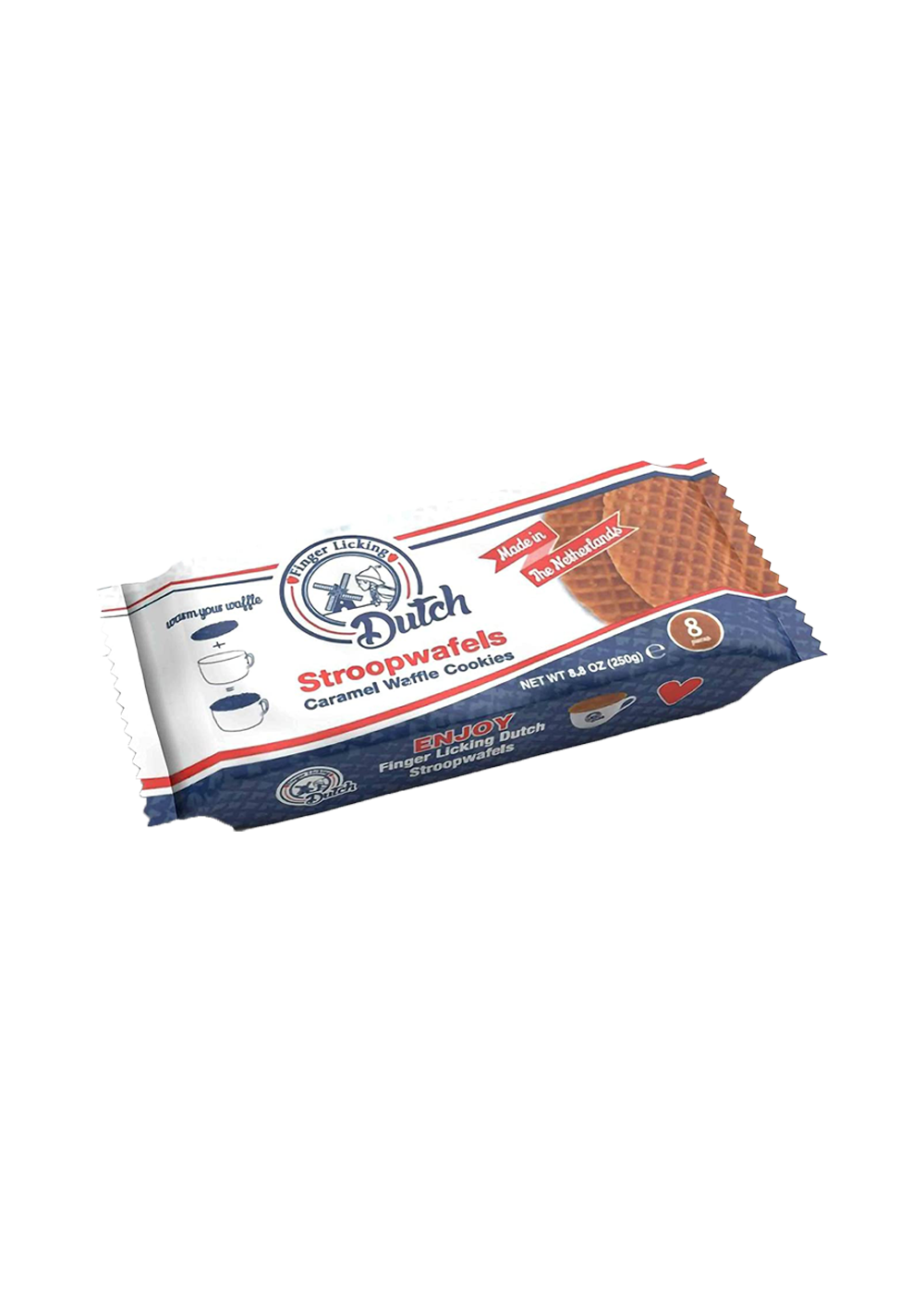 Finger Licking Dutch Stroopwafels Caramel Waffles Cookies 250g