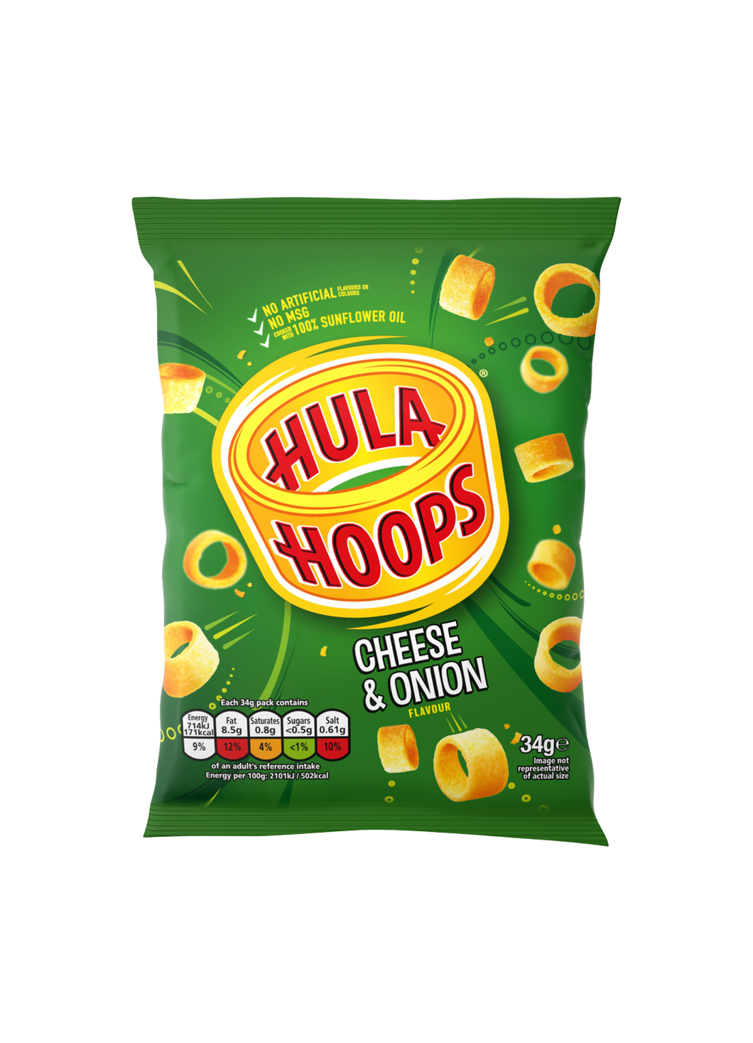Hula Hoops Cheese & Onion 34g