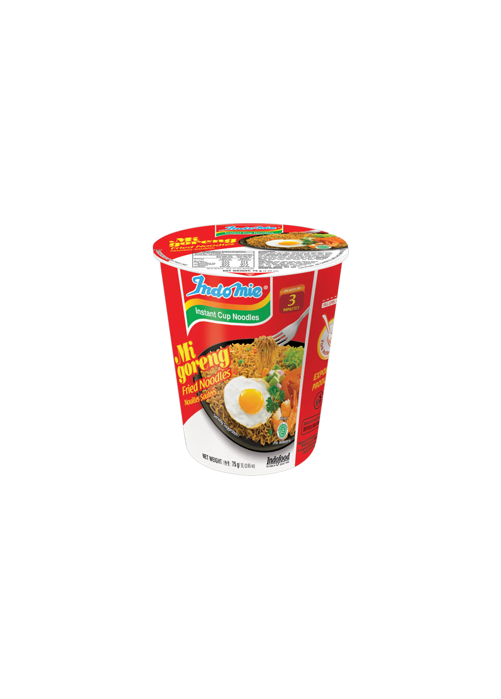 Indomie Instant Cup Noodles Mi Goreng Fried Noodles 75g