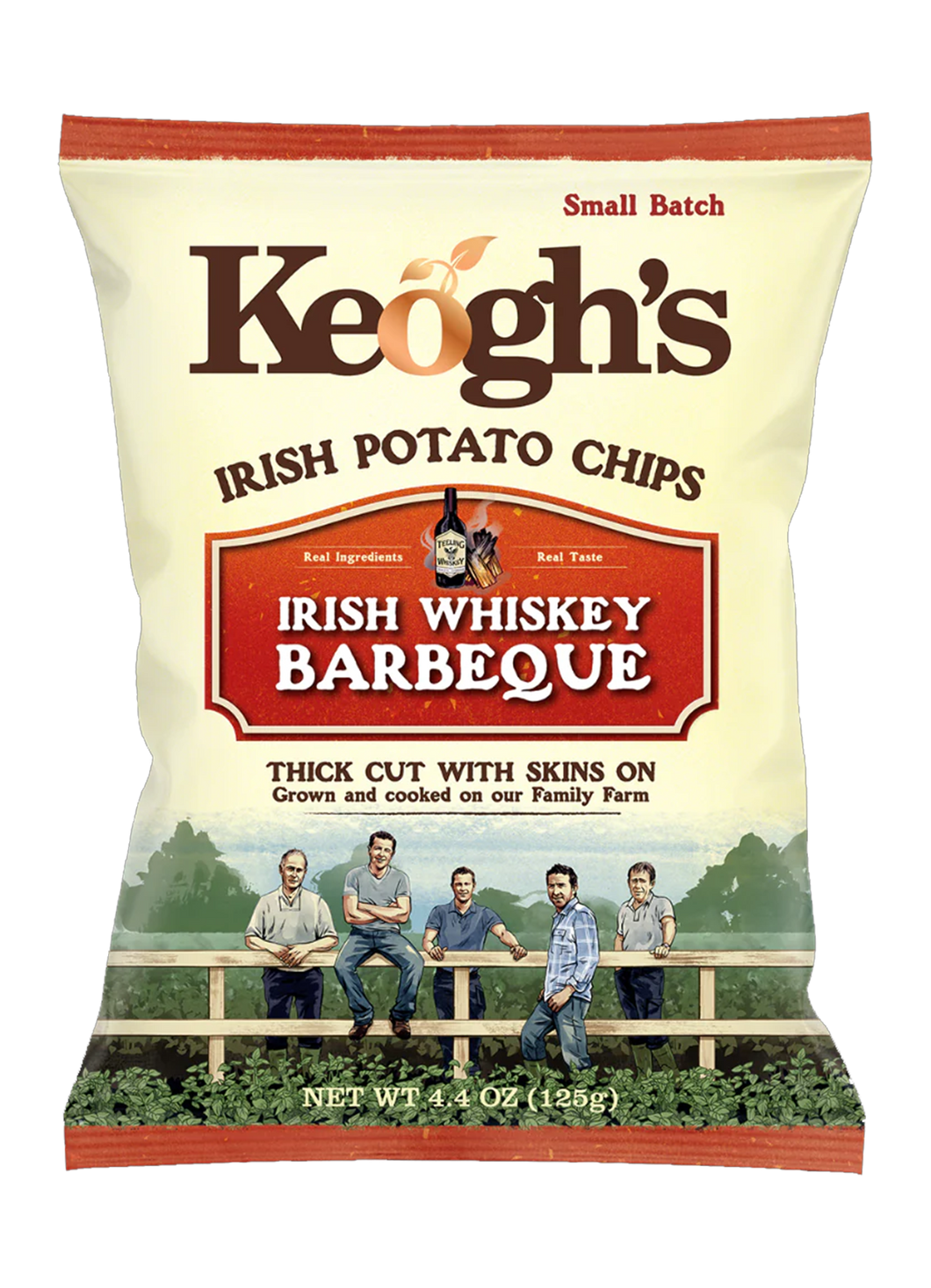 Keogh's Irish Whiskey Barbeque Potato Crisps Chips 125g