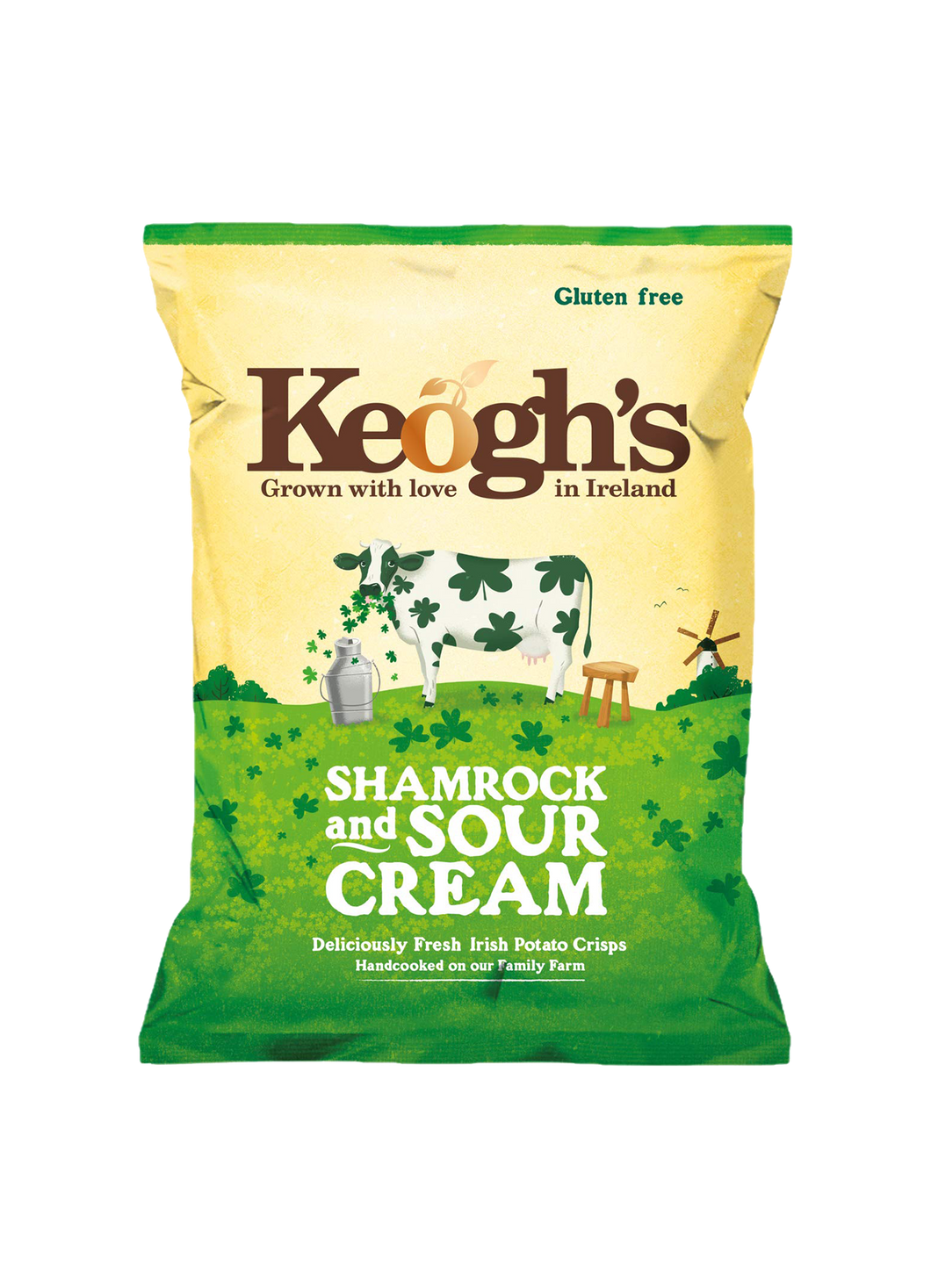 Keogh's Shamrock and Sour Cream Potato Crisps 50g