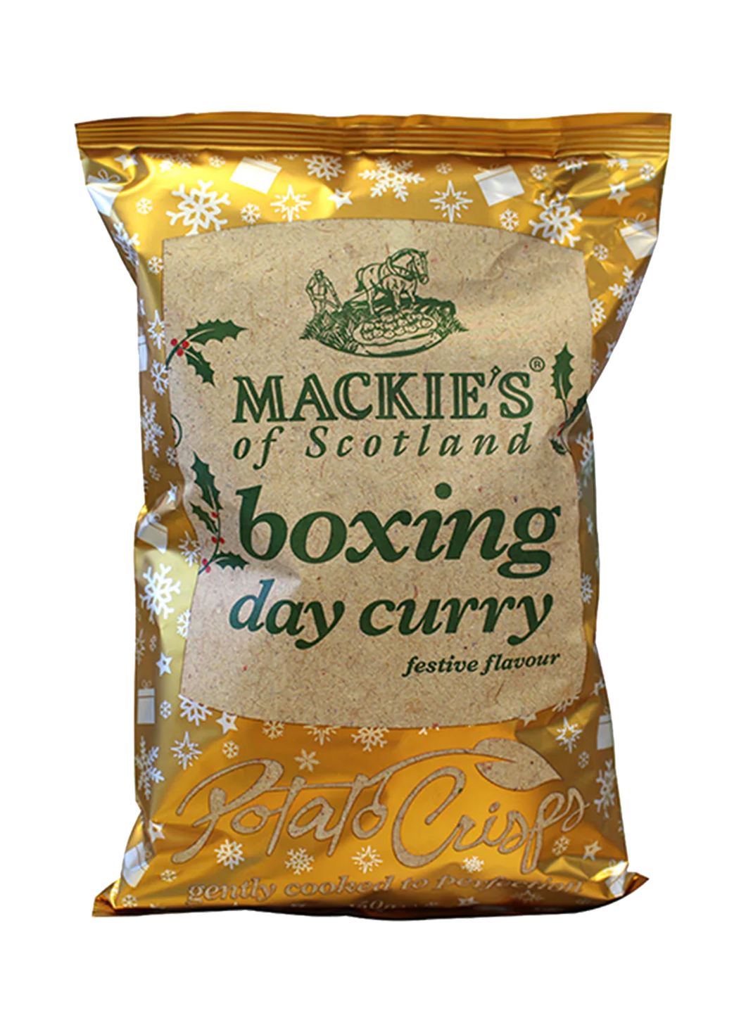 Mackie's Boxing Day Curry Festive Flavour Potato Crisps 150g
