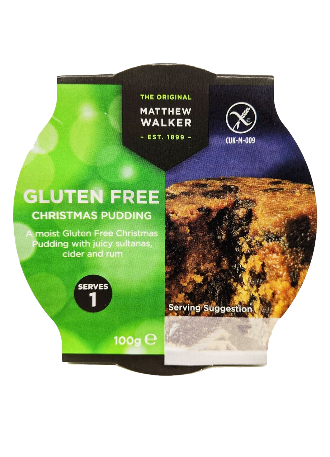 Matthew Walker Gluten Free Christmas Pudding 100g