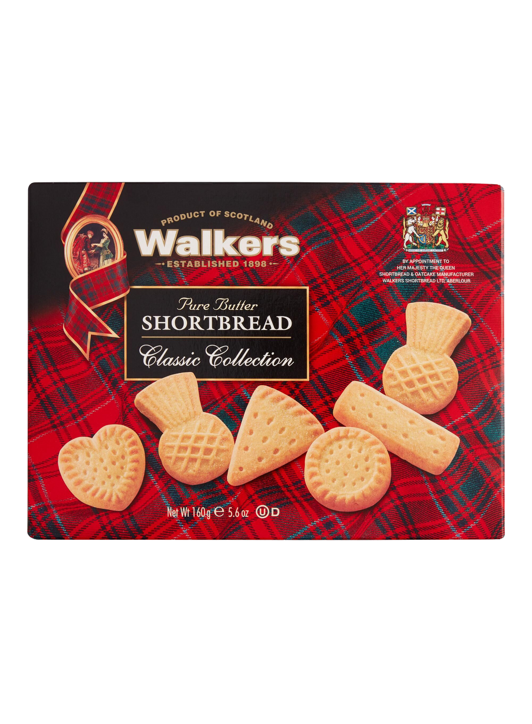 Walkers Pure Butter Classic Collection Shortbread 160g