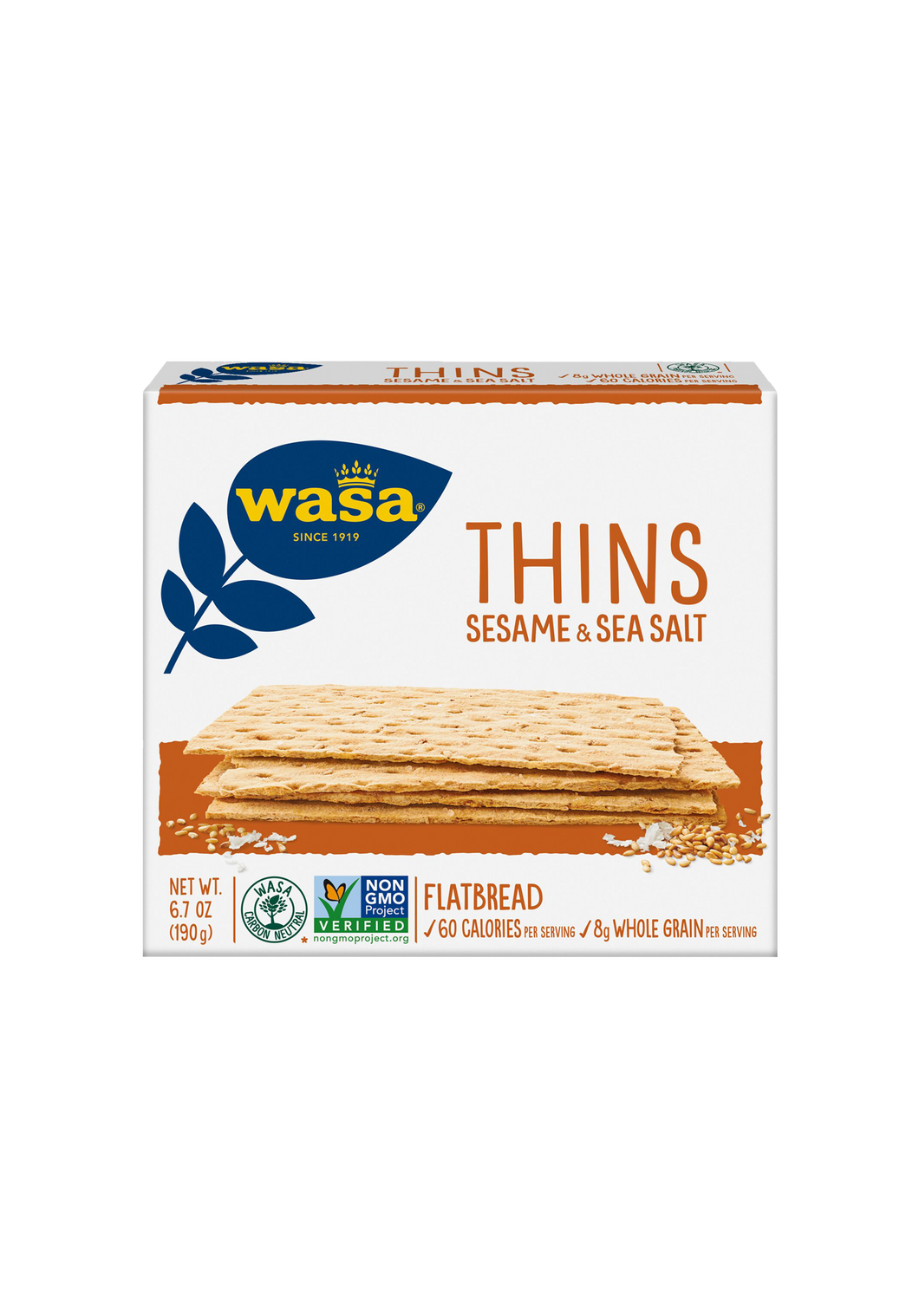 Wasa Thins Sesame & Sea Salt 190g